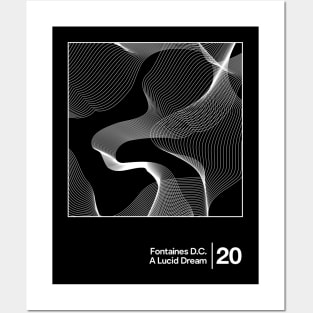 Fontaines D.C. - A Lucid Dream / Minimalist Style Graphic Design Posters and Art